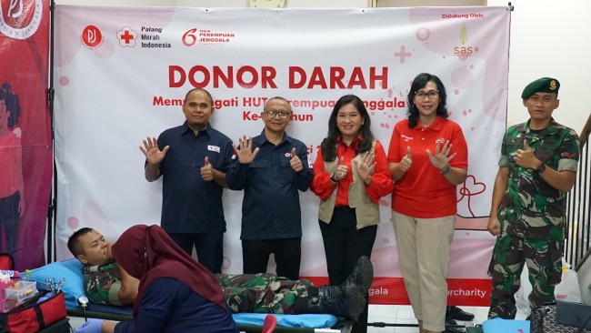Peringati HUT Ke-6, Perempuan Jenggala Gandeng PMI Gelar Donor Darah