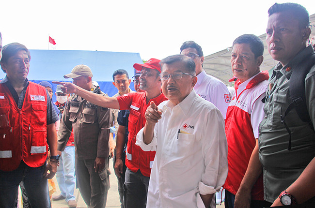 Korban Kebakaran Depo Pertamina Plumpang Jakarta Utara, dikunjungi Ketua Umum PMI