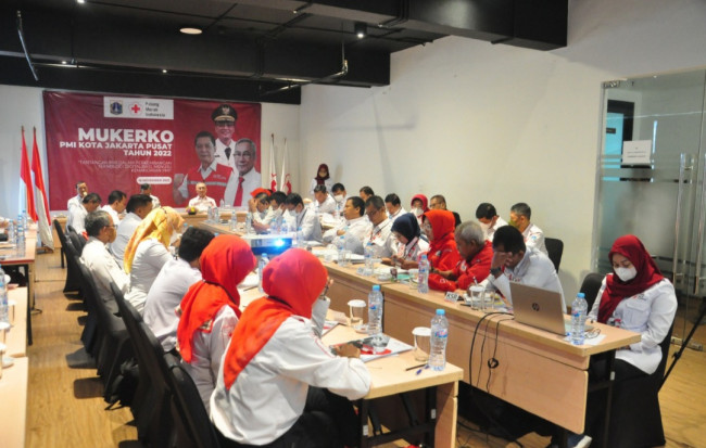 Buka Mukerko PMI Jakpus, Dhany Sukma : Menjadi Bagian Dari PMI Itu Adalah Kebanggan